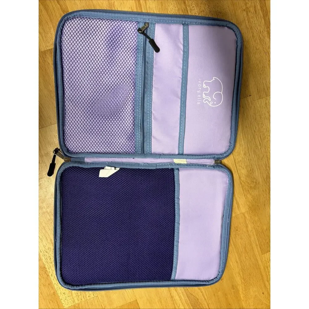 Ivory Ella - Purple Tie-Dyed Laptop Zippered Sleeve - Hard To Find